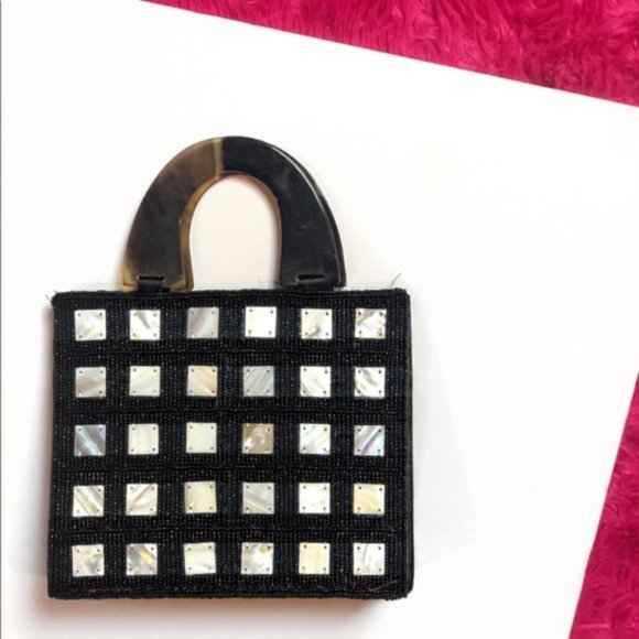 Vintage Handbags - Vintage Beaded 90’s Embellished Mini Bag